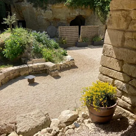 Maison Troglodyte La Hulotte - Charme Et Tranquillite Deneze-sous-Doue